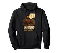 Mongolian Throat Music Echoes of the Steppe Vintage Nomadic Pullover Hoodie