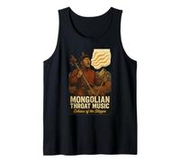 Mongolian Throat Music Echoes of The Steppe Vintage Nomadic Tank Top