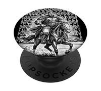 Mongolian Warrior Horseman Battle Roar Throat Singing PopSockets Adhesive PopGrip