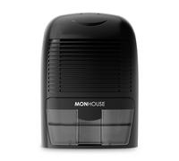 MONHOUSE Dehumidifier 1500ml Portable, Compact & Quiet Moisture Absorber - Mini Air Dehumidifier for Home, Bedroom Damp, Car, Office, Garage, Caravan & Basement - Electric Mould Remover - Black