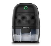 MONHOUSE Dehumidifier 600ml Portable, Compact & Quiet Moisture Absorber - Mini Air Dehumidifier for Home, Bedroom Damp, Car, Office, Garage, Caravan & Basement - Electric Mould Remover - Black