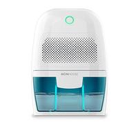 MONHOUSE Mini Air Dehumidifier 600ml Portable, Compact & Quiet Moisture Absorber for Home, Bedroom Damp, Car, Office, Garage, Caravan & Basement - Electric Mould Remover - White/Blue