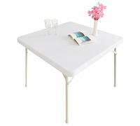 Monibana Cocktail Fitted Spandex Stretch Small Square Table Cover - Elastic Tablecloth for Side Accent, End, Beside Tables 24x24 Inch, White