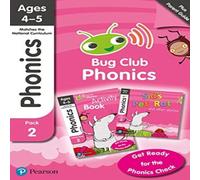 Monica Hughes Bug Club Phonics Learn at Home Pack 2, Phonics Sets 4-6 for ages Monica Hughes Multicolor