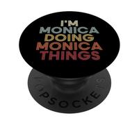 Monica Name Monica Personalized Name First Given PopSockets Adhesive PopGrip