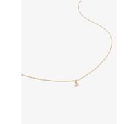Monica Vinader Monica Vinader Small Letter J 14ct Yellow-Gold Pendant Necklace Yellow Gold 1 Size