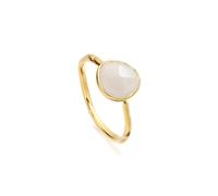 Monica Vinader Siren Stacking Moonstone ring - Gold K-Q-M-O-L-P-S-N