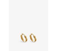 Monica Vinader Womens Gold Siren Muse 18ct Vermeil Sterling-silver Hoop Earrings 1 Size