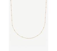 Monica Vinader Womens Monica Vinader 18ct Yellow Gold-Plated Vermeil Silver Chain Necklace Gold