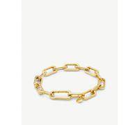 Monica Vinader Womens Monica Vinader Alta Capture 18ct Gold-Vermeil Charm Bracelet Gold