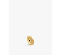 Monica Vinader Womens Monica Vinader Chain Cross 18ct Yellow-Gold Vermeil Sterling-Silver Ring Yellow Gold K