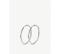 Monica Vinader Womens Monica Vinader Mv Siren™ Muse Large Sterling-Silver Hoop Earrings Sterling Silver 1Size