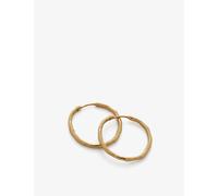 Monica Vinader Womens Monica Vinader Mv Siren™ Muse Medium 18ct Gold Vermeil Hoop Earrings Gold 1 Size
