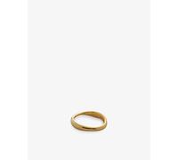 Monica Vinader Womens Monica Vinader Nura Reef 18ct Yellow Gold-Plated Vermeil Sterling-Silver Ring Yellow Gold P