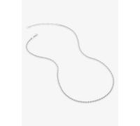 Monica Vinader Womens Monica Vinader Rope-Effect Sterling-Silver Chain Necklace Silver 1 Size