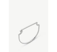 Monica Vinader Womens Monica Vinader Signature Skinny Sterling Silver Bangle Bracelet Silver S