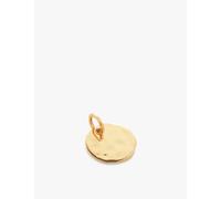 Monica Vinader Womens Monica Vinader Siren 14ct Yellow Gold-Plated Vermeil Sterling-Silver Pendant Necklace Yellow Gold 1 Size