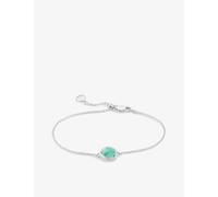 Monica Vinader Womens Monica Vinader Siren Fine Chain Silver and Amazonite Bracelet