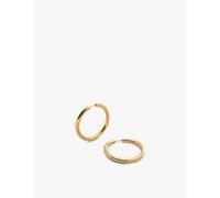 Monica Vinader Womens Yellow Gold Essential Click Large 18ct Gold-plated Vermeil Sterling-silver Hoop Earrings 1 Size