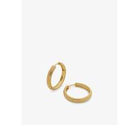 Monica Vinader Womens Yellow Gold Heirloom Medium 18ct Gold-plated Vermeil Sterling-silver Hoop Earrings