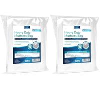 Monicare - Mattress Bag | Storage Protective Cover for Moving - Heavy Duty, Reusable, Tearproof | King Size Fits All with Sealing Strip (Pack of 2)