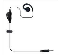MONICONA C Shape Wired Ear Hook Earphone Headset PTT Mic for Motorola EVX-S24 Yaese VX-6R FT-270R Icom IC-4300L IC-M25 Standard Horizon HX320 HX210 HX40 HX890