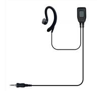 MONICONA C Shape Wired Earhook Earphone Headset PTT Mic for ICOM IC-M25 IC-M25EURO IC-M33 IC-M37 IC-M37E Radio IP67 Waterproof