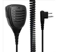 MONICONA Heavy Speaker Mic for Motorola R2 CP200D DLR1020 DTR600 DTR700 DTR550 DTR410 RDU4100 RDU2020 RDU2080D CLS 1410 CLS 1110 CP200D FT-4XR FT-65R Shoulder Micphone 2-Pin