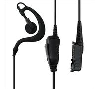 MONICONA R5 XPR3500 Earpiece with Mic Compatible with Motorola Radios XPR3500E DEP570 DP2600E MTP3250 DP3441E, G Shape Headset with PTT and Clip Microphone