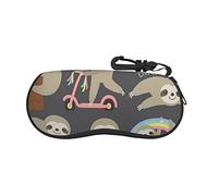 MONIKAR Cute Baby Lazy Ultra Light glasses case, Porteble Travel Slip in Eyeglasses Bag Sunglasses Pouch Holder with Belt Clip