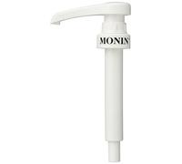 MONIN 10ml Pump. Compatible with 1L Plastic (PET) Bottles (Sugar-Free Syrups, Cloudy Lemonade Concentrate) and 25cl MONIN Syrup Bottles for Easy Use. Use 2 Pumps For Coffee