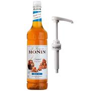 Monin Caramel Syrup Sugar Free 1Ltr and Pump