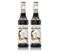 Monin Chai Tea Coffee & Cocktail Syrup Glass Bottle 700ml (2 Bottles, No Pump)