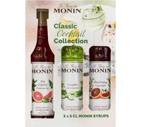 Monin Classic Cocktail Syrup Gift Set - 3 x 5cl Mini Bottles (Pink Grapefruit, Cucumber & Blood Orange) | Gin & Tonic, Mojito & Margarita Mixers | Premium Cocktail Syrups Collection Gift Set