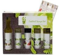 Monin Cocktail Syrups Gift Set 5 Different flavours Includes Drink Recipe