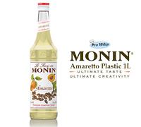 MONIN Coffee & Cocktail Syrups - 1L AMARETTO Syrup - Christmas - COSTA COFFEE