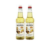 Monin Honeycomb Coffee & Cocktail Syrup Plastic Bottle 1 Litre (2 Bottles, No Pumps)