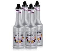 Monin Passion Fruit Puree 1 Litre - Set of 4 - Fruit Puree for Cocktails