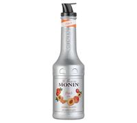 MONIN Peach Fruit Mix Puree 1L for Cocktails, Smoothies and Mocktails. Vegan-Friendly, Allergen-Free, 100% Natural Flavours and Colourings. 2-in-1 Peach Puree and Sugar Syrup Hybrid