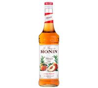Monin Peach Syrup Light Gold Orange Color Intense Scent 700ml