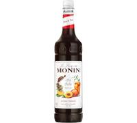 Monin Peach Tea Syrup Concentrate 1L - Natural Fruit Beverage, Cocktail & Drink Mixer - Case of 6