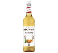 Monin Amaretto Syrup 1L for Coffee, Hot Chocolate & Cocktails etc