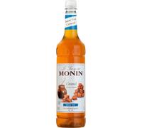 MONIN Premium Caramel Sugar Free Syrup 1L for Coffee and Cocktails. Vegan-Frien