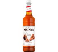MONIN Premium Caramel Syrup 1L for Coffee and Cocktails. Vegan-Friendly, Allergen-Free, 100 Percent Natural Flavours and Colourings