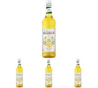 MONIN Premium Cloudy Lemonade Concentrate 1L for Hand Crafted Lemonades, Cocktails and Mocktails. Vegan-Friendly, Allergen-Free, 100% Natural Flavours and Colourings (Pack of 4)