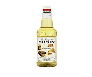 Monin Premium Coffee Syrup Honeycomb 1 Litre and Pump
