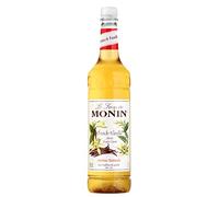MONIN Premium French Vanilla Syrup 1L for Coffee and Cocktails. Vegan-Friendly, Allergen-Free, 100 Percent Natural Flavours and Colourings