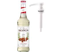 Monin Premium Gomme Sugar Syrup 700ml | Acacia Gum Sugar Syrup for Coffee and Cocktails + Monin Pump