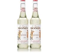 MONIN Premium Gum Syrup 700ml for Cocktails and Mocktails. Vegan-Friendly, Allergen-Free, 100% Natural Flavours and Colourings (Pack of 2)