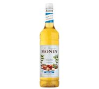 MONIN Premium Hazelnut Sugar Free Syrup 1L for Coffee and Cocktails. Vegan-Friendly, 100% Natural Flavours and Colourings. Sugar-Free Hazelnut Coffee Syrup